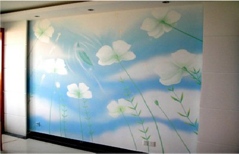 都安画墙绘怎么画好白云的蓬松感？