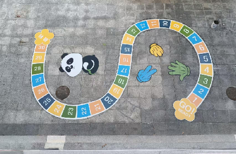 都安地面游戏彩绘