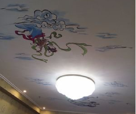 都安如何快速绘制天花板上的手绘墙？
